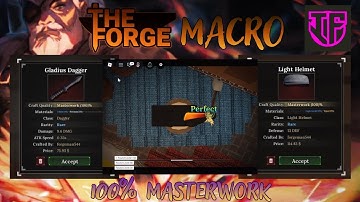How To AFK Macro THE FORGE! (100% Masterwork Craft) | Roblox