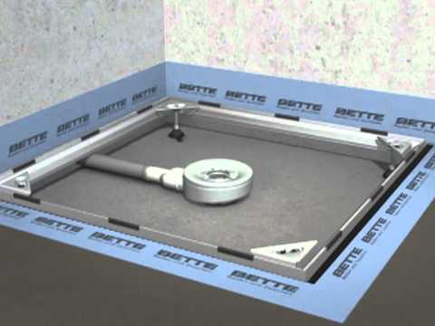 Montagefilm - BETTEEINBAUSYSTEM BODENGLEICHE DUSCHE - YouTube