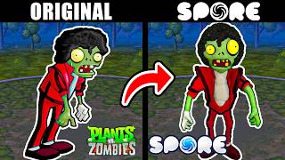 I Recreate Every Classic Zombie from PVZ in Spore!