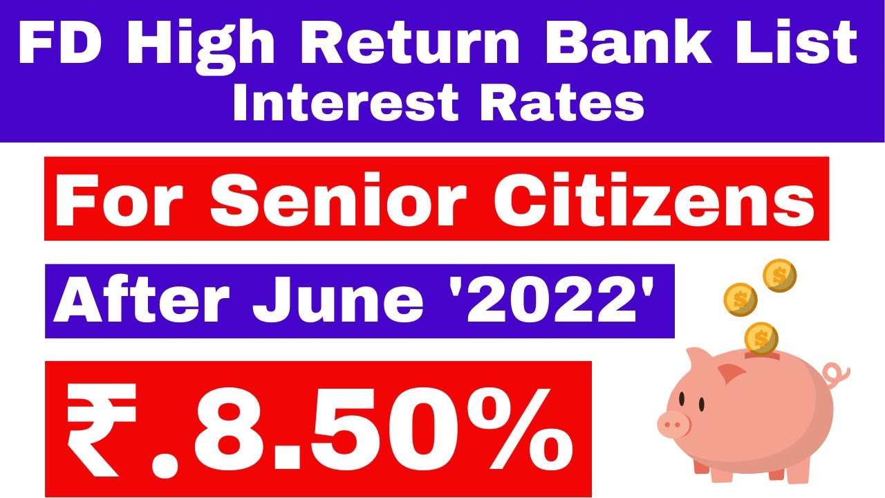 FD High Return Bank List | FD interest rates 2022 | Private, Govt bank Small finance bank FD Rate