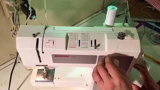 Winding the bobbin on Bernina