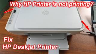 HP deskjet not printing anything