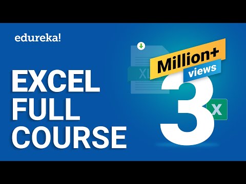 Microsoft Excel Tutorial for Beginners | Excel Training | Excel Formulas and Functions | Edureka