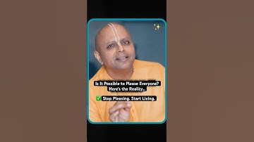 Why You’ll Never Please Everyone — And Why That’s Okay? #gaurgopaldas #shorts #lifelessons #letgo