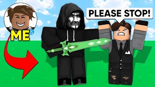 I Pretended to Be A HACKER, So I Could Make Him MAD.. (Roblox bedwars)