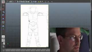 Maya tutorial 03 - adding reference shetches