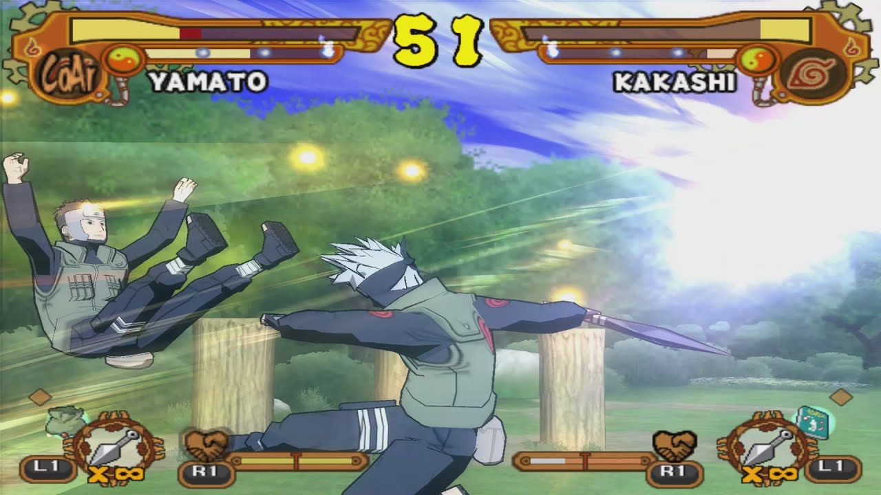 Naruto Shippuden: Ultimate Ninja 5 - TS Lee vs TS Gaara Tournament 1 [PS2]  