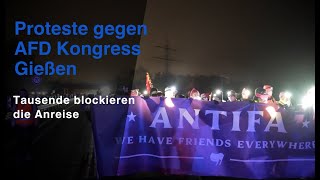 Tausende blockieren AFD Jugend Kongress Gießen (29.11.2025)