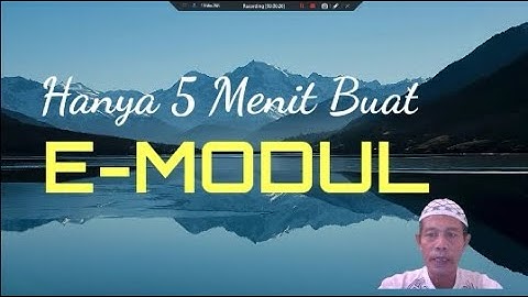 Hanya 5 Menit BUAT E-MODUL