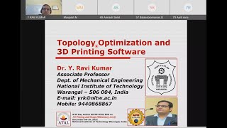 “Topology Optimization and 3D Printing Software” by Dr Y Ravi Kumar, NIT W