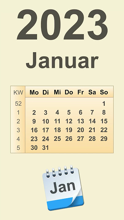 Kalender Januar 2023