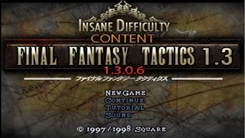 Final Fantasy Tactics 1.3 Content Patch Let