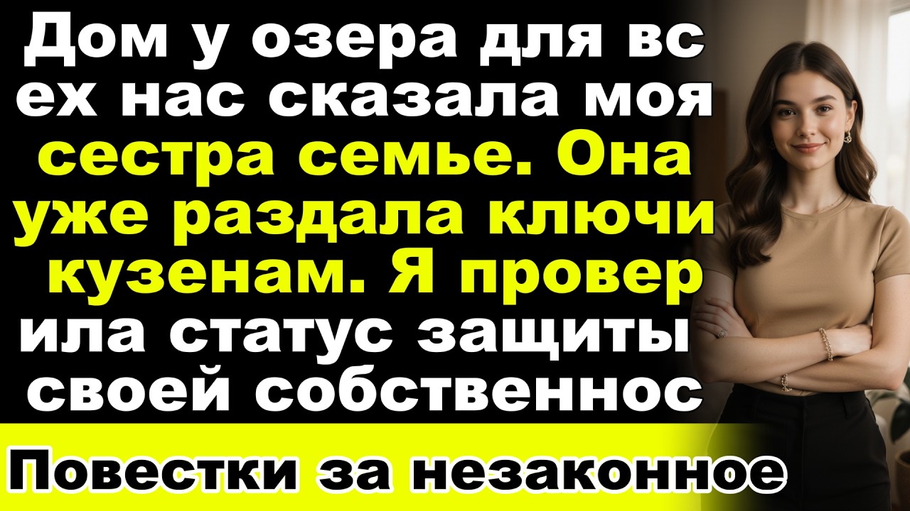 Сестра потребовала „семейного доступа“ к моему дому у озера — это резиденция федерального судьи