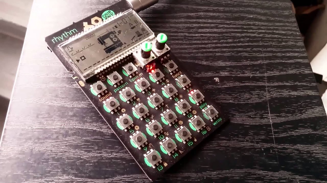 Teenage Engineering PO12 Drum Machine Pattern Demo - YouTube