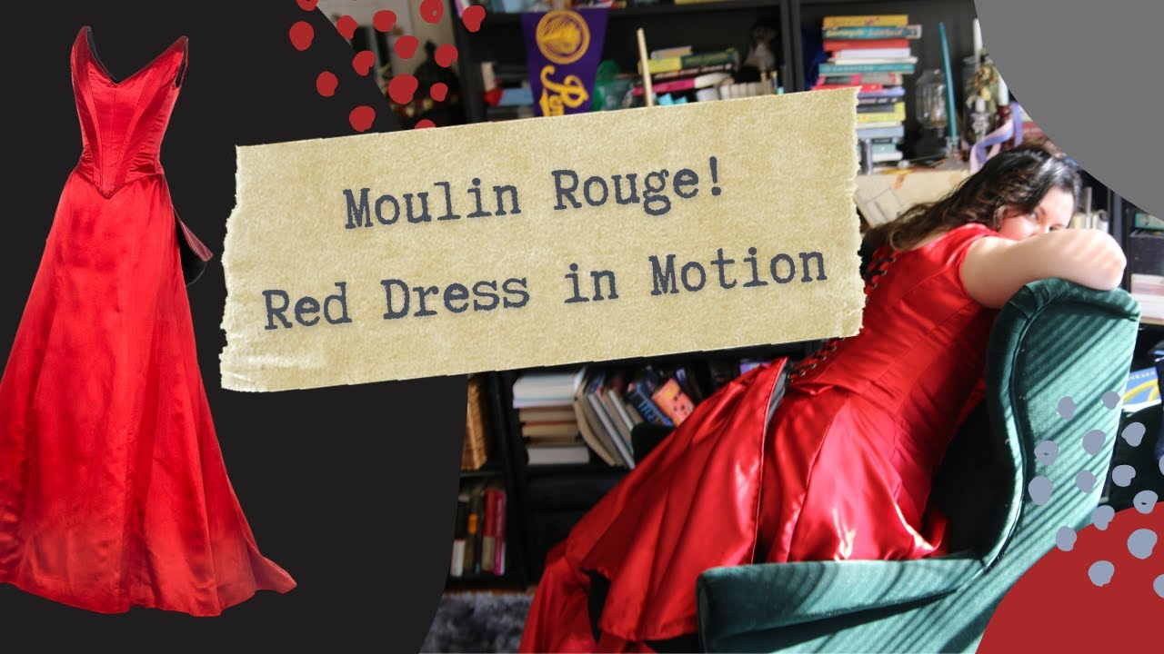 strapless open back dress Moulin Rouge Satine Red Satin Dress Nicole Kidman Eveing Prom Dress – Hoprom