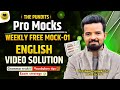 ProMocks LIVE MOCK 01 - ENGLISH Video Solutions by @prashantsolankienglish 