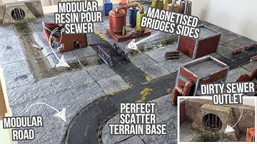 Full Modular Urban/City Board Warhammer 40k Terrain Board Tutorial | Scratch Built Wargaming Scenery