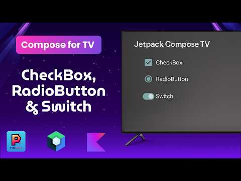 Checkbox, RadioButton & Switch in Jetpack Compose for Android TV | Kotlin | Compose for TV | KMP
