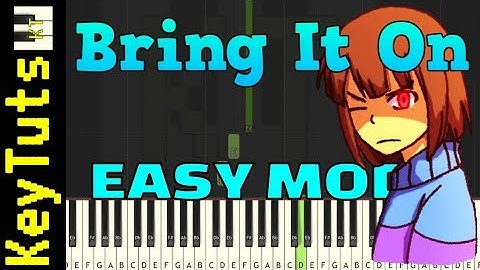 Learn to Play Bring It On from Glitchtale - Easy Mode [Piano Tutorial] (Synthesia)