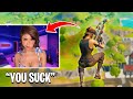 I Trickshotted FAMOUS STREAMERS in Fortnite! (Insane Reactions)