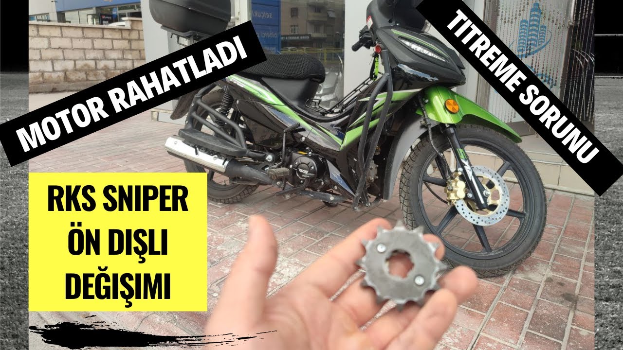 RKS SNİPER 50cc ÖN DİŞLİ DEĞİŞİMİ NASIL YAPILIR ? (Ön 14) TİTREŞİM SORUNU