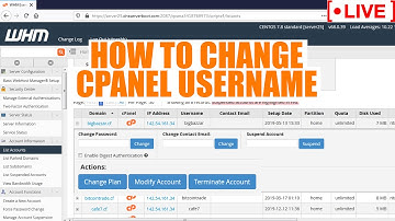 [🔴LIVE] How to Change cPanel Username in WHM?