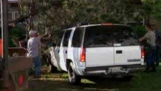 Tornado Damages Structures in Loyal