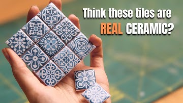 How to Make Realistic Miniature Tiles | DIY Tutorial
