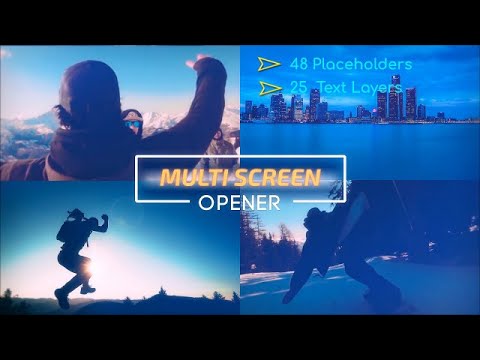 Multi Screen Opener After Effects Templates