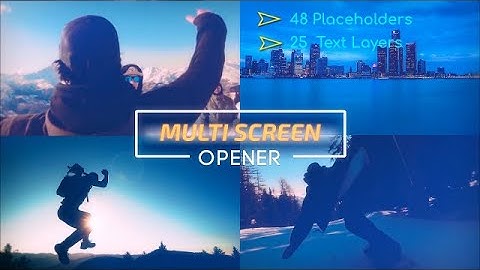 Multi Screen Opener After Effects Templates