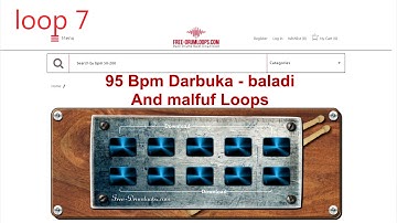 95 bpm Darbuka malfuf and baladi loops