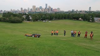 Raymo Electric Steep Slope Mower Demo