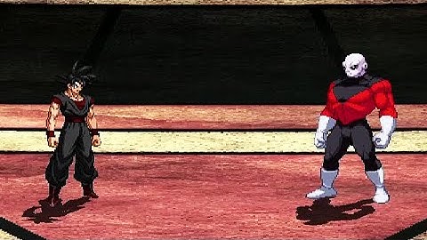 Evil Goku vs Jiren on Tournament of Power Stage | Clash of Rage & Justice | MUGEN 1.1 BETA 1