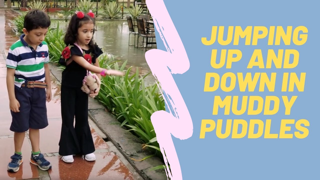 Jumping up and down in muddy puddles | Rain kids songs | rainy season ...