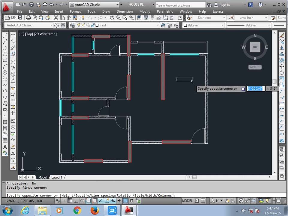 furniture layout autoca 2d part - 2 - YouTube