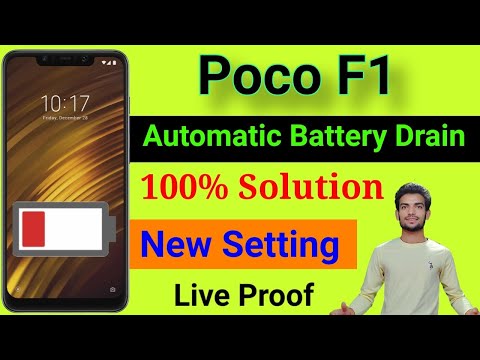 How To Solve Battery Drain Problem In Poco F1 | Poco f1 battery drain problem