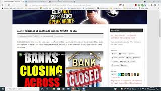 ALERT!! Hundreds of Bank Branches are Closed or Closing!  Wells Fargo, BOA, and More!