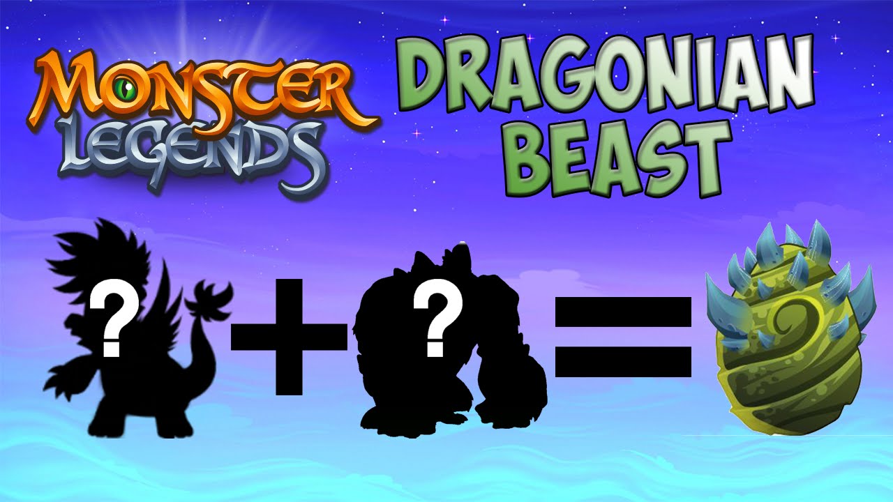 Monster Legends - Como conseguir a Dragonian Beast - Combinacion - YouTube