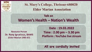 Talk on Women’s Health – Nation’s Wealth