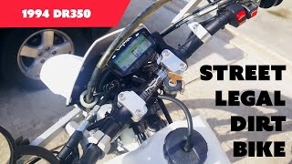 1994 DR350 DIRT MODEL STREET LEGAL WALK AROUND