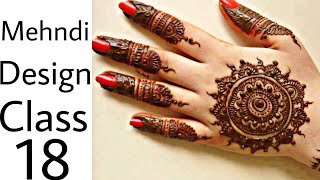 Mehndi course Class-18 | how to learn Mehndi Design | Mehndi Design For Beginner | Basic Mehndi desi