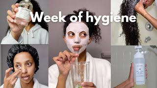 A week of hygiene | Self care routine, daily shower routine, oral & skincare |