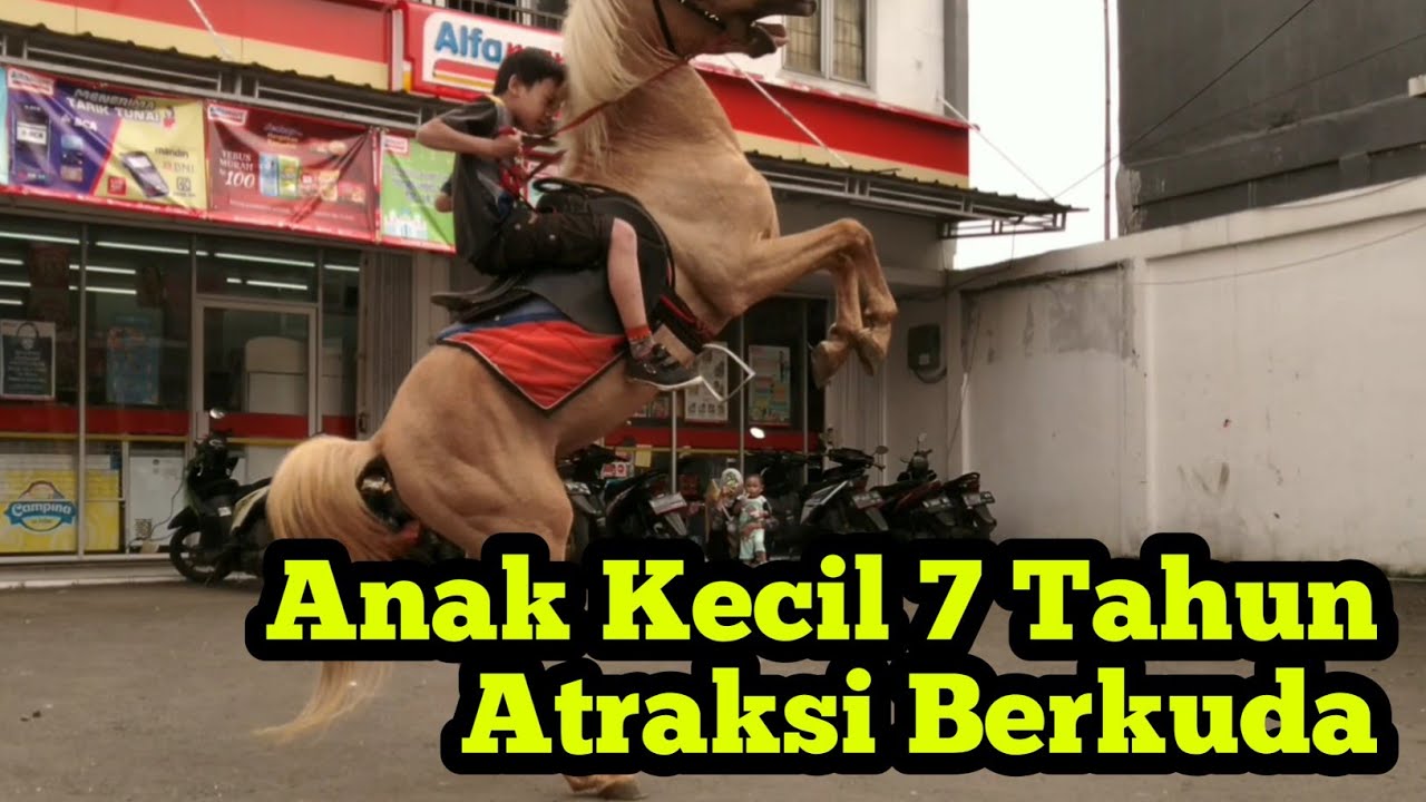 Anak Kecil 7 Tahun Bisa Atraksi Berkuda
