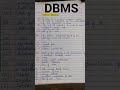DBMS QUESTION series #computerscience #expectedquestions #2026exam #NETSETGATE