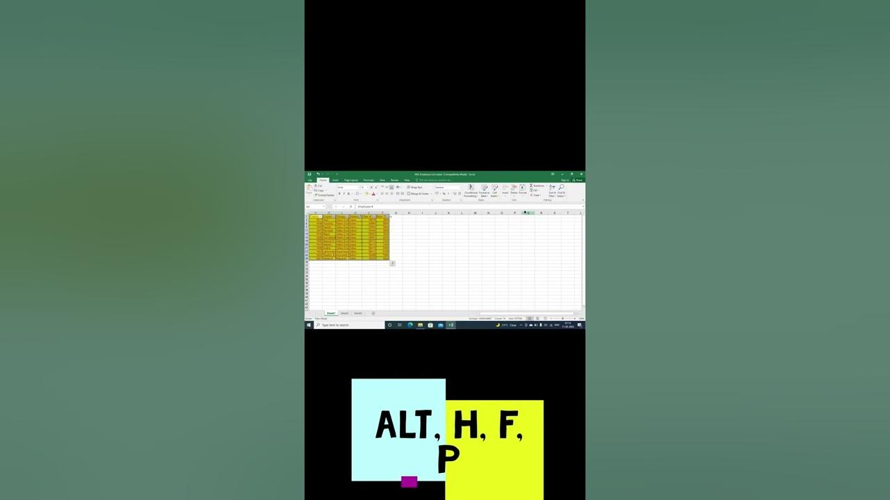 Excel trick 1 do formatting without a mouse youtube
