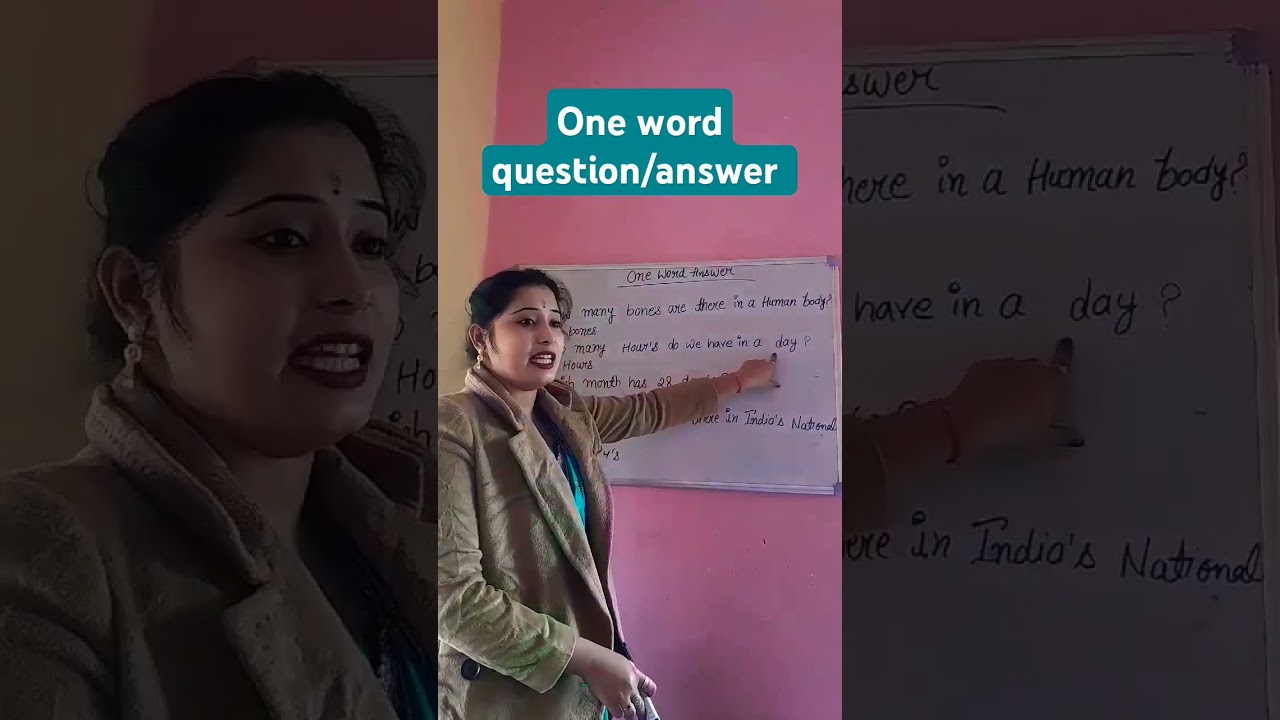 Let's learn one word question/answer.... 