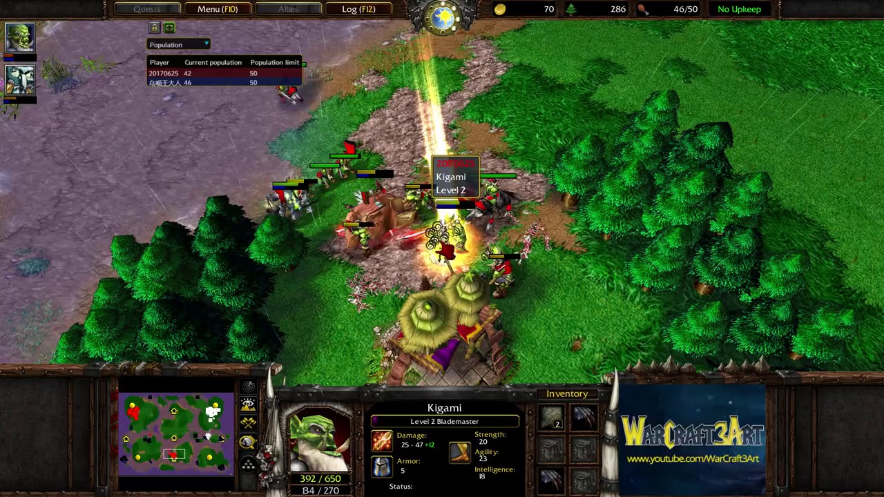 WarCraft 3 ,бойня 45 Focus vs Fly   WarCraft 3 Frozen Throne