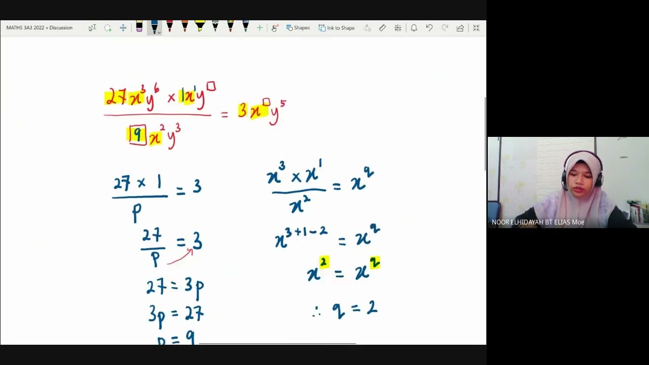 MT 1.2c & 1.2d & How do you use law of indices to perform operations of multiplication and division.