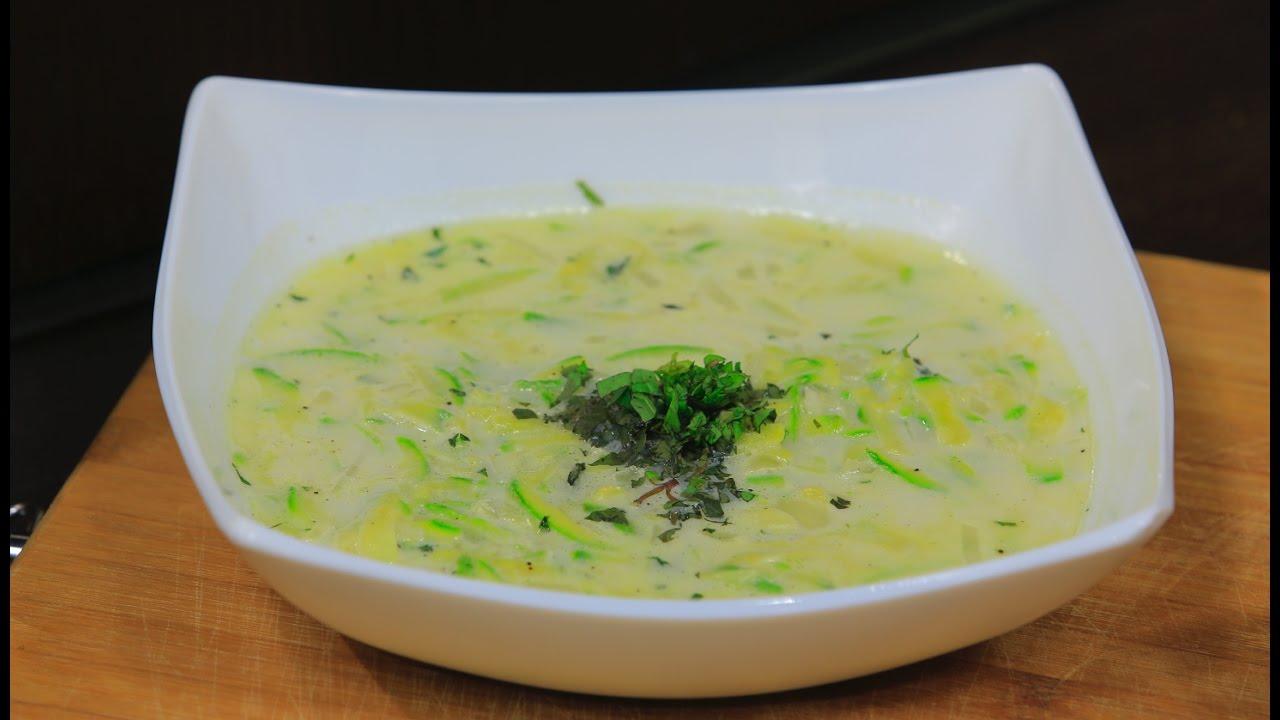 شوربة كوسة بالنعناع  | أميرة شنب