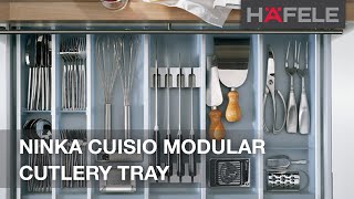 Organise your Drawers with the Ninka Cuisio Modular Cutlery Tray | Hafele Australia